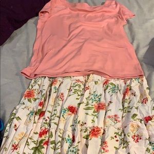 Skirt and top